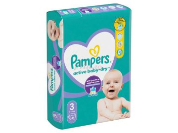 Мила акции Любань - Подгузники детские PAMPERS Active Baby-Dry Midi 6-10 кг, 44 шт