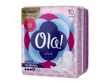 Прокладки женские OLA! Ultra Normal Шелковистая поверхность, 10 шт.