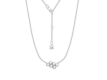 Колье DELTA, серебро 925 проба, вставка фианит