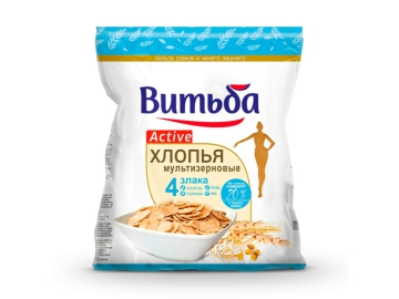 Хлопья Витьба мультизерновые с пшеничн отрубями 250 г