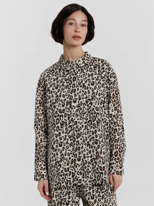 Рубашка женская леопардовая, фото 2 из 6