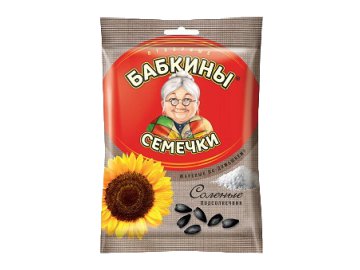 Семена подсолнечника Бабкины семечки соленые жареные 100 г