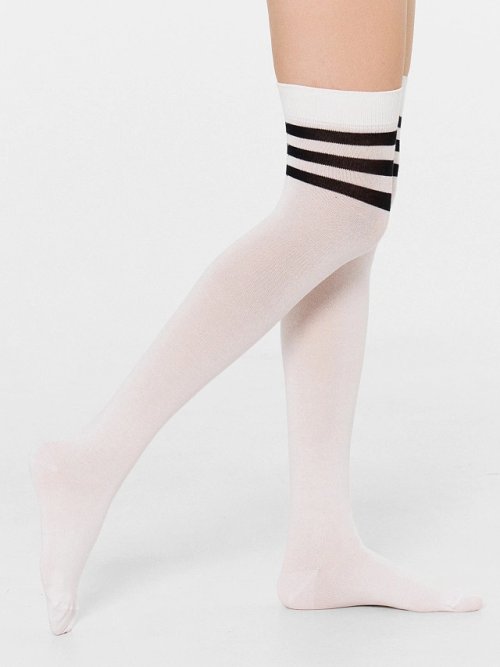 Гольфы женские белые с 3-мя полосками, фото 1 из 4