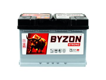Автомобильный аккумулятор BYZON 75 Ah Strong L+  BYZ751S