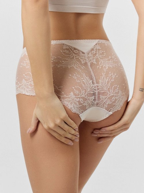 Трусы шортики женские белые с кружевом, фото 5 из 7