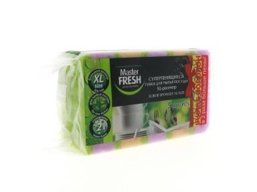 Губки для мытья посуды MASTER FRESH , 5 шт