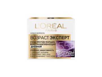 Мила акции Береза - Крем для лица дневной L'OREAL PARIS Трио Актив Возраст Эксперт 55+, 50 мл