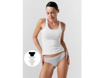 Трусы женские слипы мультипак (3 шт.) в серебристо-розовом цвете