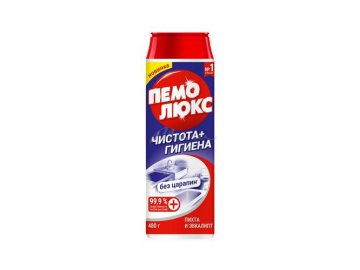 Порошок чистящий ПЕМОЛЮКС Чистота + Гигиена Пихта и Эвкалипт, 480 г