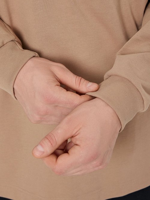 Лонгслив мужской бежевый, фото 6 из 7