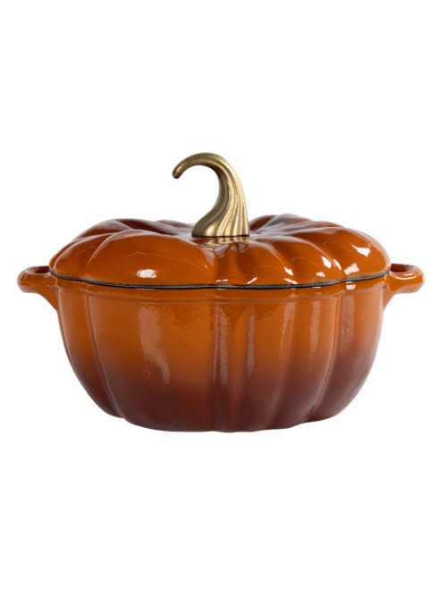 Кокот чугунный эмалированный Pumpkin-1, 3,8L, фото 7 из 13