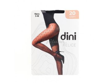 Колготки женские DINI Felice фантазия горох nero размер 3