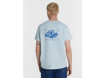 Футболка мужская голубая с надписью "California Wild Rift Record" в Лепеле Марк Формель