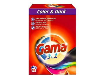 Стиральный порошок GAMA Color & Dark 3 в 1 1.08 кг (18 стирок)