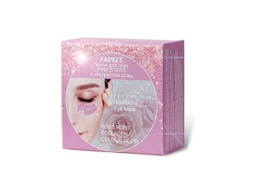 Патчи для глаз FARRES Pink Starry Rose Nourishing, 60 шт