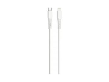 Кабель type-c - lightning atomic ene jam 30.387 (type-c - lightning, 30 вт, 1 м, белый) в Пинске Электросила