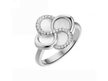Кольцо декоративное Fresh Jewelry, серебро 925 проба, вставка перламутр