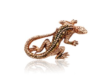 Брошь Platina Jewelry, красное золото 585 проба
