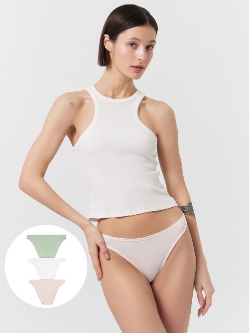 Трусы слипы женские в наборе, 3 шт, фото 1 из 10