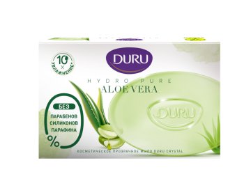 Мыло DURU Crystal Hydro Pure Aloe Vera прозрачное с Алоэ вера 106г
