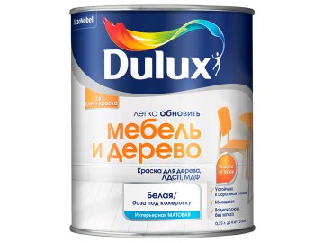 Краска Luxium Мебель и Дерево мат BW 0,75л