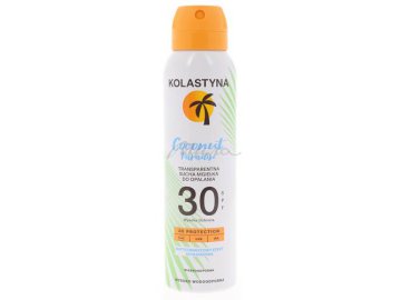 Спрей сухой солнцезащитный KOLASTYNA Coconut Paradise SPF 30, 150 мл