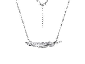 Колье Aquamarine, серебро 925 проба, вставка фианит
