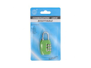 Замок навесной кодовый зеленый, арт. SLWHHJ-001B Мила