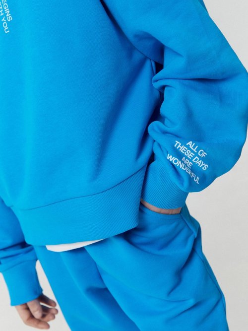 Анорак для девочек в голубом цвете с печатью, фото 6 из 17