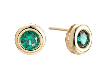 Серьги пусеты Fresh Jewelry, серебро 925 проба, вставка шпинель