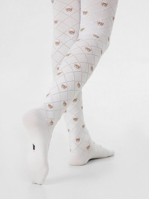 Колготки детские белые с мишками, фото 4 из 36