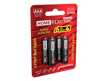 Батарейки HOME ELECTRIC Professional AAA 6шт