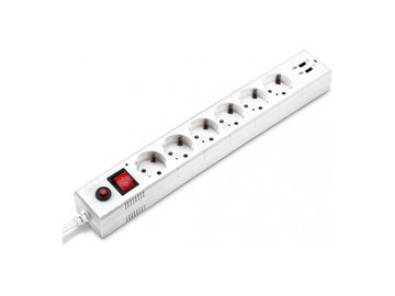 Сетевой фильтр Buro BU-SP5-USB-2A-W