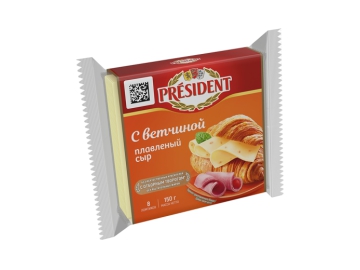 Корона скидки в {} - Сыр плавл Президент ветчина 40% 150 г