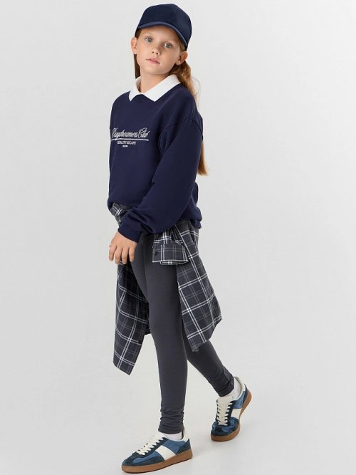 Легинсы для девочек в сером цвете, фото 5 из 5