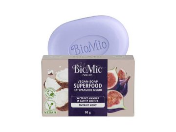 Мыло туалетное BIOMIO Bio-Soap Superfood с экстрактом Инжира и баттером Кокоса, 90 г