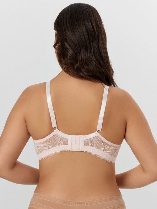 Бюстгальтер женский розовый с кружевом, фото 4 из 24