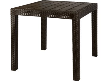 Стол пластиковый InGreen Rattan малый горький шоколад