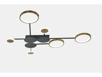 Светильник подвесной (LED) SL-41094-70 BK+SGD (70Вт, LED)