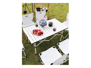 Стол походный раскладной высокий Happy Home HH-049 120см (бежевый) в Мозыре 5 элемент