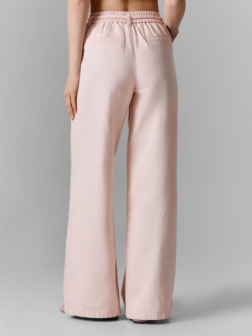 Джинсы женские wide leg розовые, фото 4 из 7