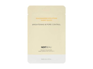 Маска тканевая для лица NEXTBEAU Niacinamide Solution Sheet Mask Brightening & P для сияния и сужения пор кожи в Дятлово Мила