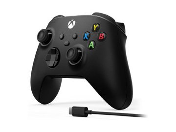 Беспроводной геймпад MICROSOFT XBOX XS CARBON BLACK + USB-С Cable (1V8-00004) в Пинске 5 элемент
