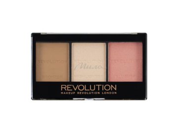 Палетка для макияжа лица MAKEUP REVOLUTION: бронзер, пудра, румяна Ultra Sculpt & Contour Kit, тон Ultra Fair C01