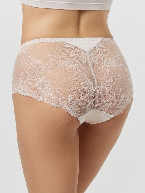 Трусы шортики женские белые с кружевом, фото 4 из 7