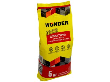 Штукатурка цементная WUNDER, 5 кг