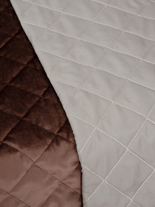 Покрывало стёганое «Империя» 117х200 см (коричневый), фото 8 из 224