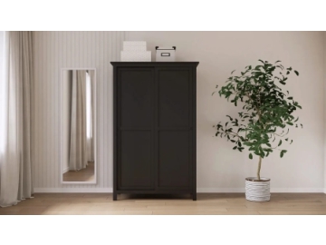 Шкаф с раздвижными дверями Terek, цвет Черный