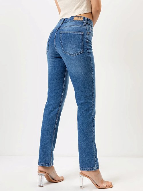 Джинсы женские Slim Fit в синем цвете, фото 3 из 4