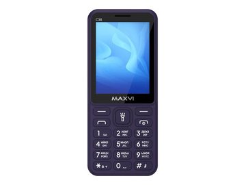 Кнопочный телефон Maxvi C38 (фиолетовый) на акции в магазинах 5 элемент